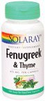 Solaray - Fenugreek & Thyme, 100 capsules