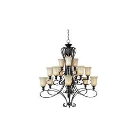 Maxim Lighting 21307WSOI 15 Light Infinity Chandelier, Oil Rubbed