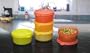 Tupperware SNACK CUP 4 oz Summer colors Set 4