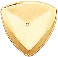 14K Yellow Gold Triangle Earring Jackets Jewelry New