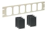 Universal Rack Panel Kit, Bone Color w/6 Black Alum. Sub-Panels, Color: Bone/Blk.