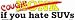 Cough if you hate SUVs bumper sticker