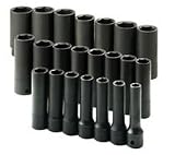 Review Sk Hand Tool Corp  / 1/2 In Drive 6 Pt Deep Metric Impact Socket Set - 22 Piece