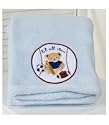 Kids Line Boa Blanket Blue Sports Bears