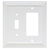 Wood: Wood Architectural Single Switch-GFCI/Rocker Plate- Set of 6