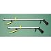 Featherweight Reachers 26" and 32" Lengths Featherweight Reachers make grasping out-of-reach objects easier. Made of aluminum, this reacher is both lightweight and durable. The Featherweight Reacher features highly visible Grip-Cert jaw that provides secure slip resistant grip and opens to 3 inches wide plus a magnetic tip for picking up small metal objects. Another standard feature of the Featherweight Reacher is a clip for storing the reacher on a walker, wheelchair or bedside rail. The pistol grip style of the handle fits comfortably in hand and is easy to grasp.