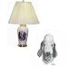 Porcelain Lamp with Bedlington Terrier