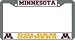 Minnesota Golden Gophers Chrome License Plate Frame - SET OF 6 - Sports Merchandise