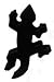 Gecko Silhouette Antenna Topper