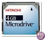 Hitachi 4gb Digital Microdrive High Speed Memory Card