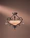 Minka Lavery Lights 770-301 Semi-Flush Mount Castlewood Walnut Bellasera Indoor Lighting