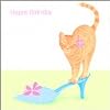 Ginger Kitten Happy Shoes Square Cards (3 Pack)