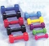 Colored VinylCoated Dumbbells 9 lb