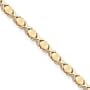 14KT Hugs and Kisses Bracelet