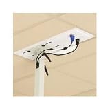 Drop Ceiling LCD Projector Ceiling Mounting Plate, Off White (BRETPM8PLATE)