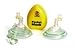 Laerdal Pocket Mask with O2 Inlet and Head Strap with Gloves and Wipe in Yellow Hard Case