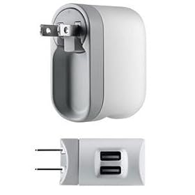 Click here to buy Belkin Dual Charger with USB and Swivel-Plug AC Charger for iPod by Belkin.