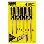 Stanley 64-457 6-Piece Standard Fluted Screwdriver Set