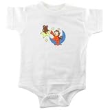  : Garfield G604-RS4438 Garfield Moon Toddler Onesie - 6 Months - White