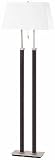 Brockton Collection Floor Lamp With Fabric Shade