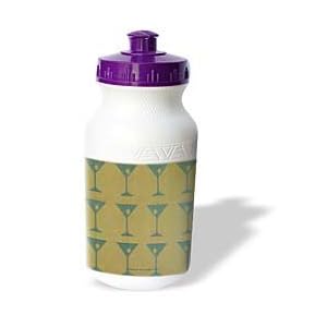 Lee Hiller Designs 50s Retro Print - Atomic Martini Club The Cocktail Hour - Water Bottles