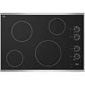 Whirlpool W5CE3024XS 30 Smoothtop Electric Cooktop, Stainless Steel Trim