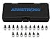 Armstrong 16-190 Eliminator 18pc 1/4 Drive Fractional/Metric Hex Bit Socket Set