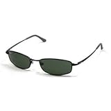 Ray-Ban RB 3198-006 Matte Black HIGHSTREET Sunglasses With Crystal Green Lenses-55mm