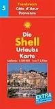Shell Urlaubskarte Frankreich 05 - Cote d'Azur, Provence - 1 : 200 000 - Mit Reisef&uuml;hrer und Ortsverzeichnis - 
