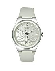 Victorinox Swiss Military Victoria Silver Dial Beige Nylon Fabric Ladies Watch 241631