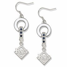 Tampa Bay Rays MVP Crystal Earrings