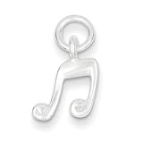 Genuine IceCarats Designer Jewelry Gift Sterling Silver Music Note Charm