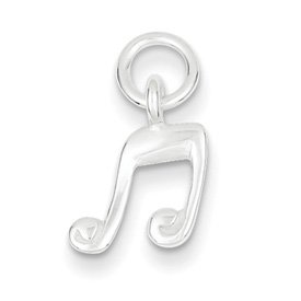 Genuine IceCarats Designer Jewelry Gift Sterling Silver Music Note Charm