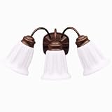 Kichler Tannery Bronze 3 Bulb Country Living Bath Bar