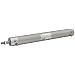 SMC NCG Series Aluminum Air Cylinder, Round Body, Double Acting, Basic Style Mounting, Switch Ready, Cushioned