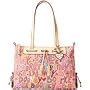 Dooney & Bourke Grafica Fantasy Large Tassel Zip Top Handbag Tote Satchel Purse