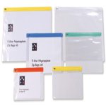 5 Star Office Zip Filing Bags PVC Clear Front 