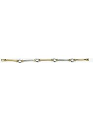 14k Imported Two Tone Bracelet 7"