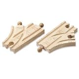 Thomas and Friends 3-1/2 Single Curved Switch Track - 2 Peces