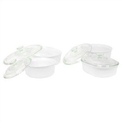 Corningware French White 8 Piece Set