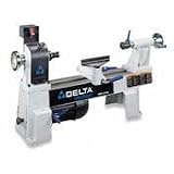 DELTA LA200 Shopmaster 10-Inch Swing-by-14-1/2-Inch between Centers 1/2-Horsepower Benchtop Mini Woodworking Lathe, 120-Volt 1-Phase
