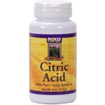 NOW Foods, Citric Acid 100% Pure - 4 oz