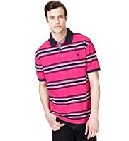 Blue Harbour Pure Cotton Graded Striped Polo Shirt