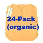 bumGenius Organic One-Size Cloth Diapers Package of 24