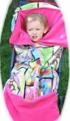 JadensWorld SB11 Stroller Bag- cat print - fuschia picture