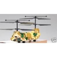 Mini Double Horse 9058 3 Channel 2 blade Chinook Tandem RC Helicopter ---Yellow camouflage... by Double Horse