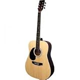 Full Size Acoustic Guitar with Free Carrying Bag - Natural