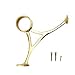 Combination Foot Rail Bracket - Polished Brass