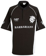 Cotton Traders Barbarians Training Rugby Jersey (Black Large) - size L Cotton Traders Barbarians Training Rugby Jersey (Black Large) - size L