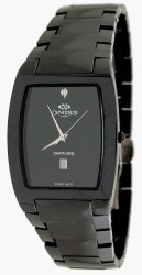 Oniss #ON8882-M Men's Black HT Ceramic Collection Watch
